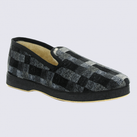 Chaussons Semelflex Confort Calolaurent2 en laine marine Chaussons Semelflex Confort Calolaurent2 en laine marine