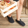 Chaussons Glerups, modèle Slip-On mixte en laine naturelle charbon de bois Chaussons Glerups, modèle Slip-On mixte en laine naturelle charbon de bois