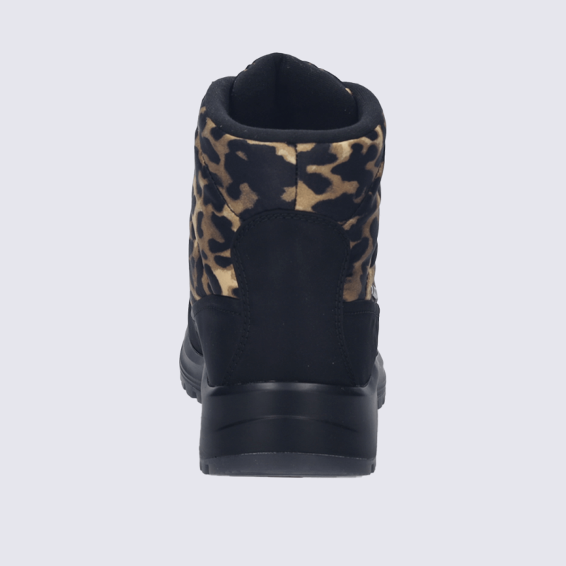 Bottes Josef Seibel, bottes zippées chaude femme en textile léopard