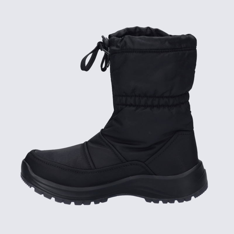 Bottes Josef Seibel, bottes zippées chaude femme en textile noir