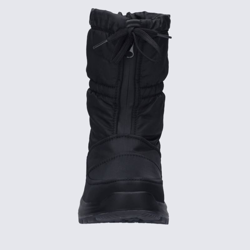 Bottes Josef Seibel, bottes zippées chaude femme en textile noir