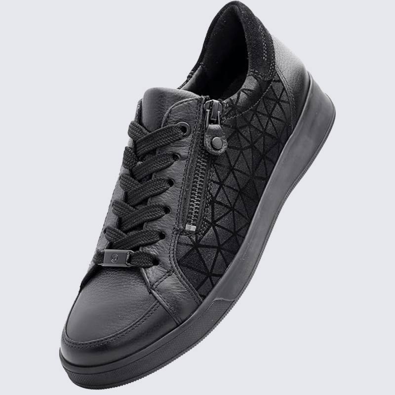 Baskets Ara, modèle Rom HighSoft femme en cuir noir