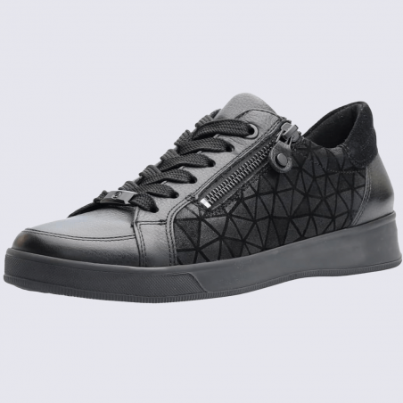Baskets Ara, modèle Rom HighSoft femme en cuir noir Baskets Ara, modèle Rom HighSoft femme en cuir noir