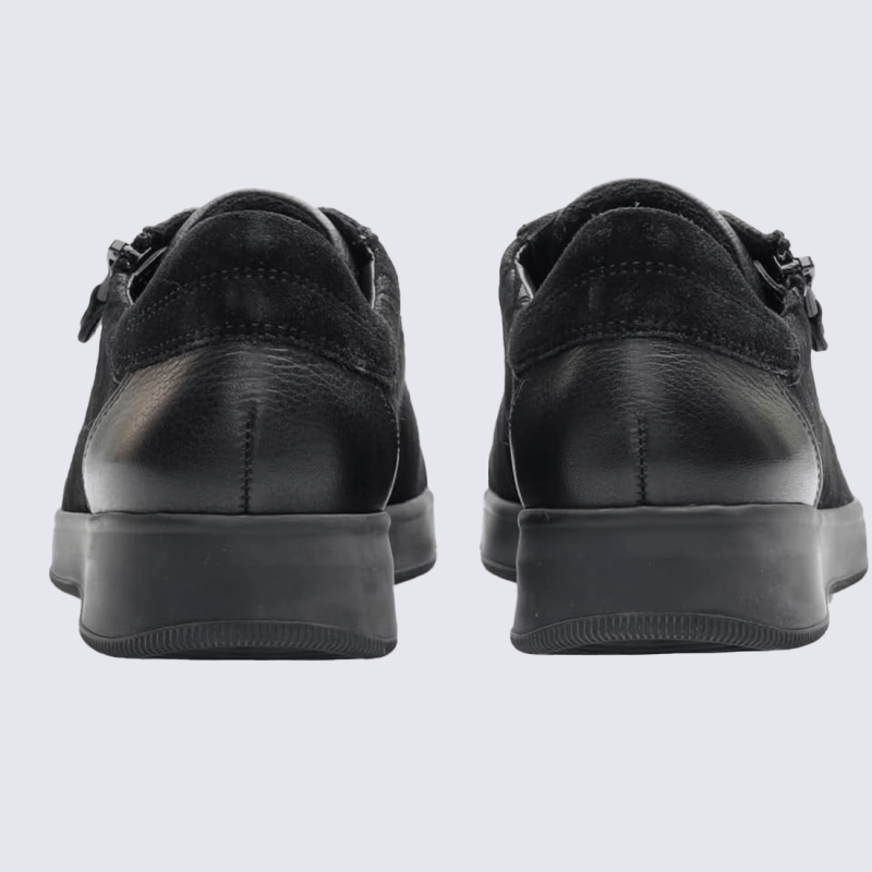 Baskets Ara, modèle Rom HighSoft femme en cuir noir