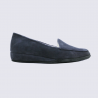 Mocassins Erel, Mocassins loafer intérieur femme en cuir suédé marine Mocassins Erel, Mocassins loafer intérieur femme en cuir suédé marine