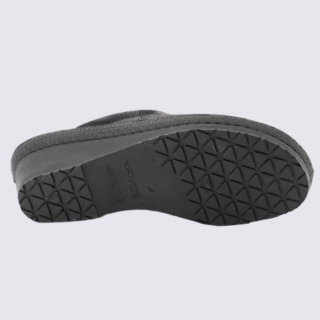 Mules Rohde, Mules confort chic femme en textile velours noir Mules Rohde, Mules confort chic femme en textile velours noir
