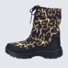 Bottes Josef Seibel, bottes zippées chaude femme en textile léopard Bottes Josef Seibel, bottes zippées chaude femme en textile léopard