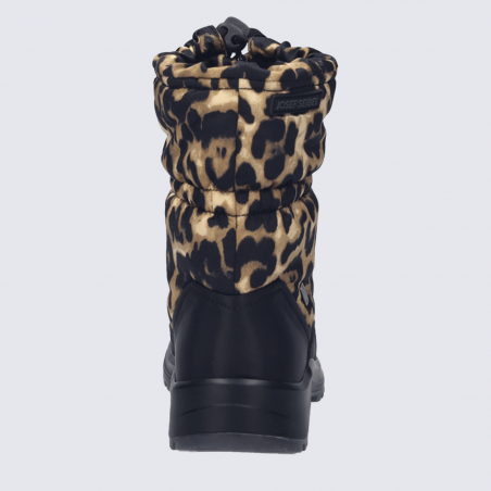 Bottes Josef Seibel, bottes zippées chaude femme en textile léopard Bottes Josef Seibel, bottes zippées chaude femme en textile léopard