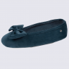 Chaussons Isotoner, chaussons ballerines femme bleu canard Chaussons Isotoner, chaussons ballerines femme bleu canard