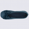 Chaussons Isotoner, chaussons ballerines femme bleu canard Chaussons Isotoner, chaussons ballerines femme bleu canard