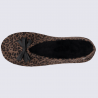 Chaussons Isotoner, chaussons chic et léger femme en textile léopard marron Chaussons Isotoner, chaussons chic et léger femme en textile léopard marron