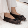 Chaussons Isotoner, chaussons chic et léger femme en textile léopard marron Chaussons Isotoner, chaussons chic et léger femme en textile léopard marron