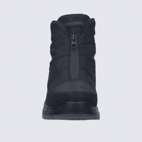 Bottes Josef Seibel, bottes zippées chaude femme en textile noir Bottes Josef Seibel, bottes zippées chaude femme en textile noir