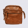 Sac à bandoulière Bear, sac bandoulière unisexe en cuir cognac Sac à bandoulière Bear, sac bandoulière unisexe en cuir cognac