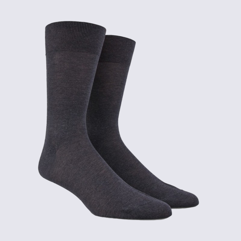 Chaussettes Doré Doré, chaussettes chaudes homme en laine anthracite