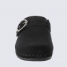 Mules d'intérieur Rohde, Mules élégance femme en textile noir Mules d'intérieur Rohde, Mules élégance femme en textile noir