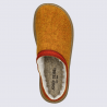 Pantoufles Josef Seibel, chaussons confort femme en feutre orange-kombi Pantoufles Josef Seibel, chaussons confort femme en feutre orange-kombi