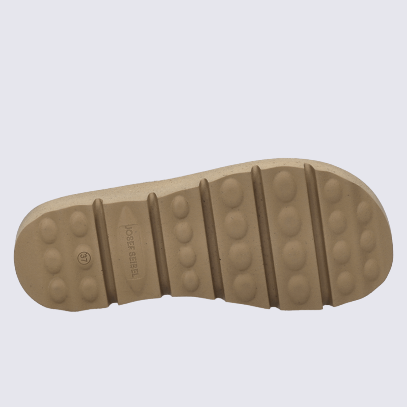 Pantoufles Josef Seibel, Pantoufles fantaisie femme en feutre orange-multi