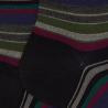 Chaussettes Doré Doré, chaussettes motif rayé homme en coton noir courlis Chaussettes Doré Doré, chaussettes motif rayé homme en coton noir courlis