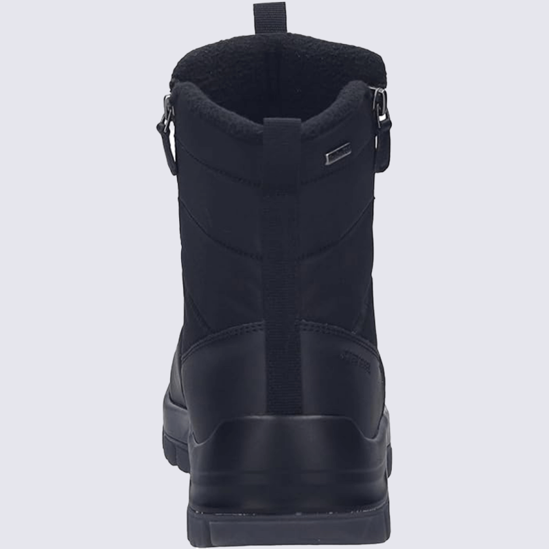 Bottes Josef Seibel, Bottes après-ski imperméable homme en textile noir