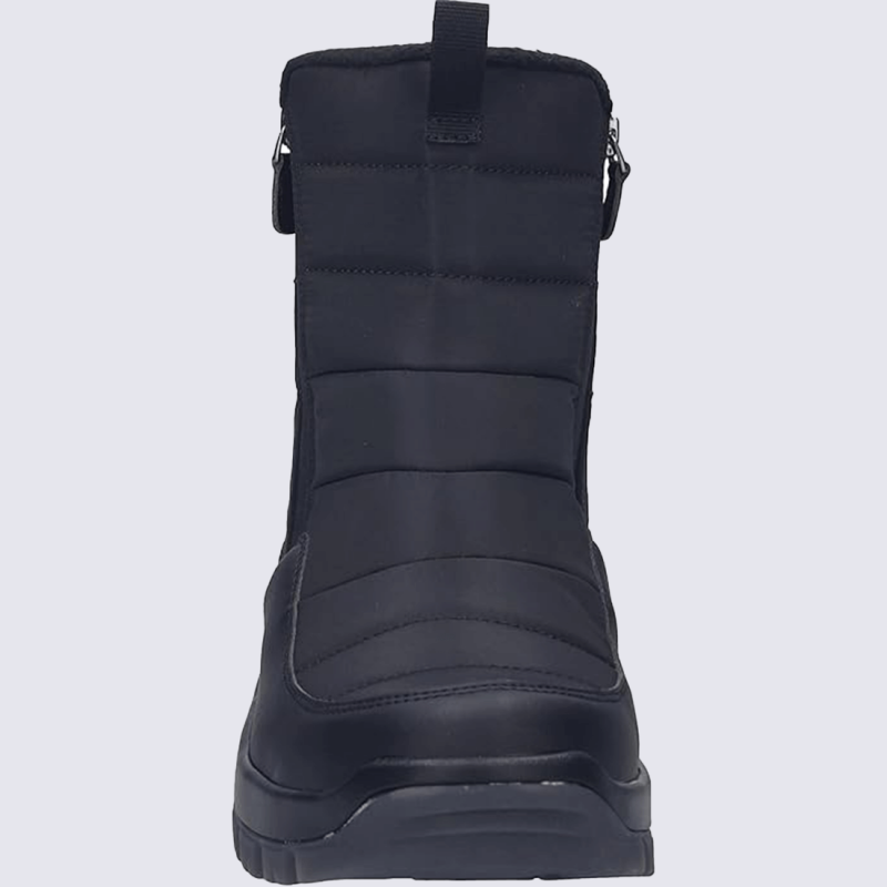 Bottes Josef Seibel, Bottes après-ski imperméable homme en textile noir