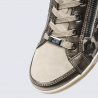 Bottines Ara, Bottines bien-être décontracté femme en cuir beige imprimé léopard Bottines Ara, Bottines bien-être décontracté femme en cuir beige imprimé léopard
