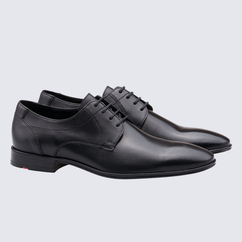 Chaussures Lloyd, Chaussures élégance sobre homme en cuir lisse noir
