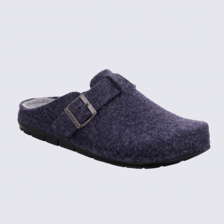 Mules Rohde, Mules confort intérieur homme en laine bouillie bleu océan Mules Rohde, Mules confort intérieur homme en laine bouillie bleu océan