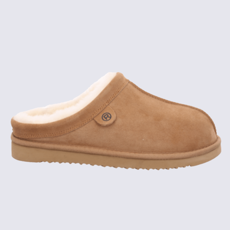 Mules Rohde, Mules chaleur cocooning femme en couleur cuir