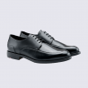 chaussure lloyd, LLOYD derby homme en cuir lisse noir