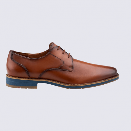 Chaussure LLOYD, chaussure homme en cuir lisse cognac