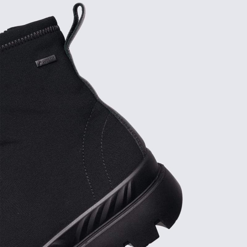 Bottine ARA, Bottine femme en textile noir imperméable Gore-Tex