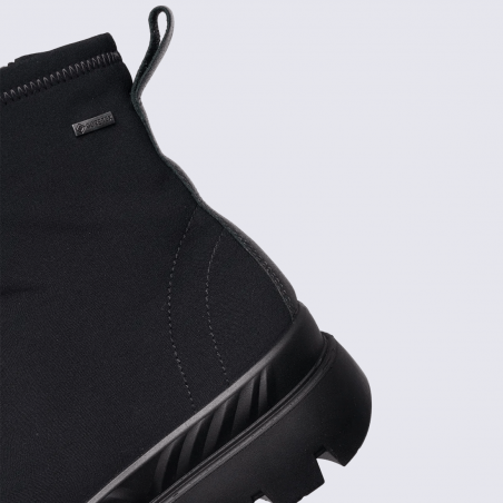 Bottine ARA, Bottine femme en textile noir imperméable Gore-Tex