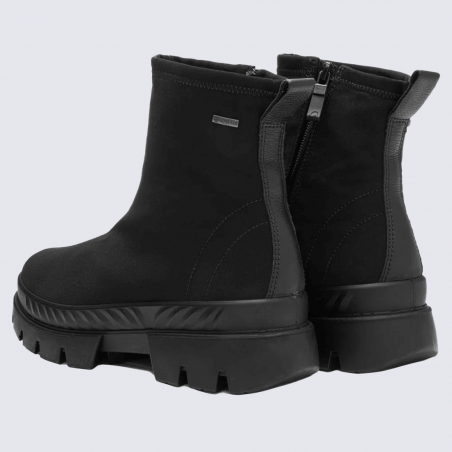 Bottine ARA, Bottine femme en textile noir imperméable Gore-Tex