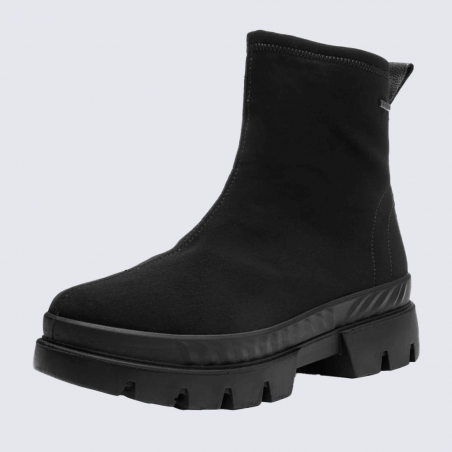 Bottine ARA, Bottine femme en textile noir imperméable Gore-Tex