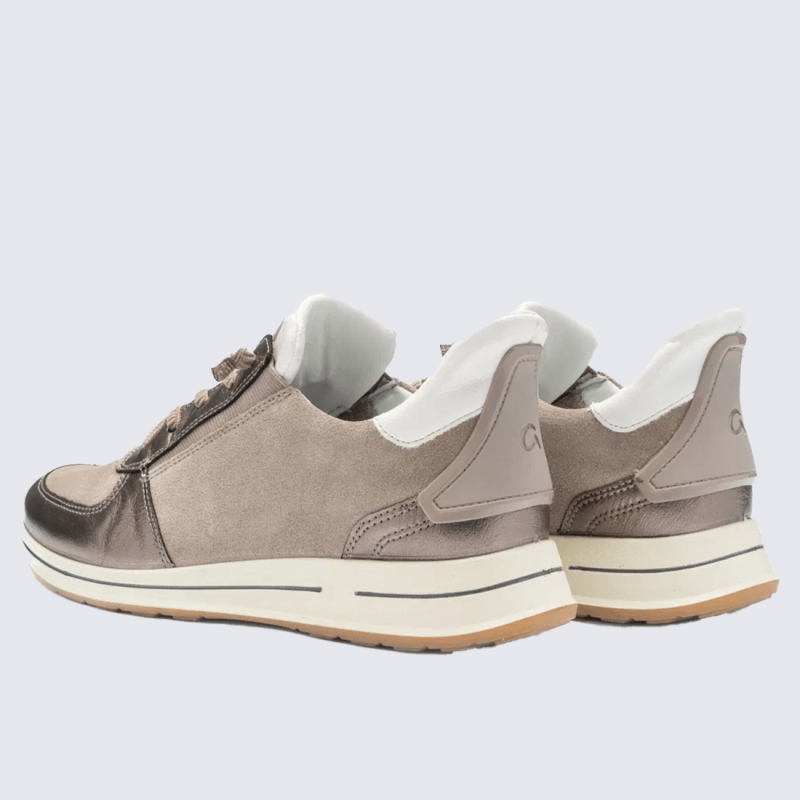 Baskets Ara, Baskets élégante et intemporel femme en cuir cachemire crème