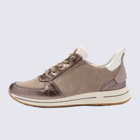 Baskets Ara, Baskets élégante et intemporel femme en cuir cachemire crème