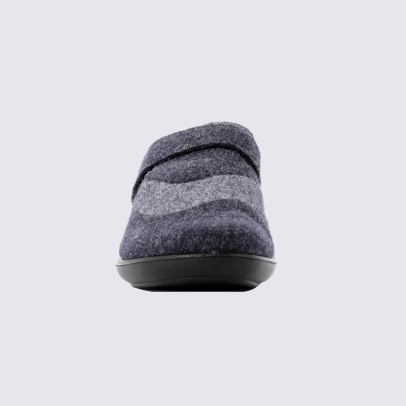 Mules Josef Seibel, mules chic et confort femme en feutrine titan