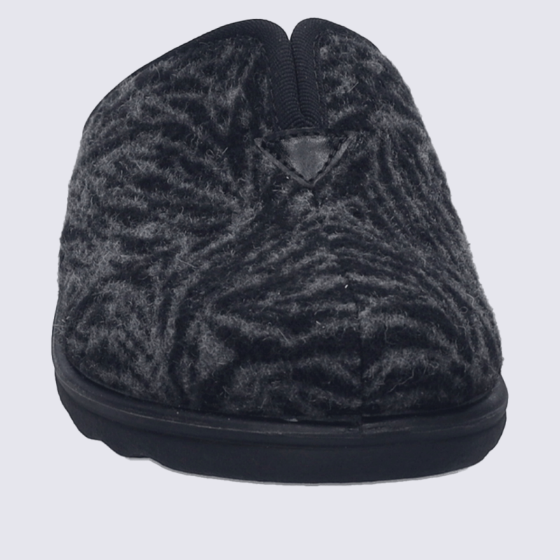 Mule Josef Seibel, mule chaude et chic femme en textile gris