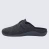 Mules Josef Seibel, mules chaude et chic homme en feutre anthracite