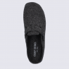 Mules Josef Seibel, mules chaude et chic homme en feutre anthracite