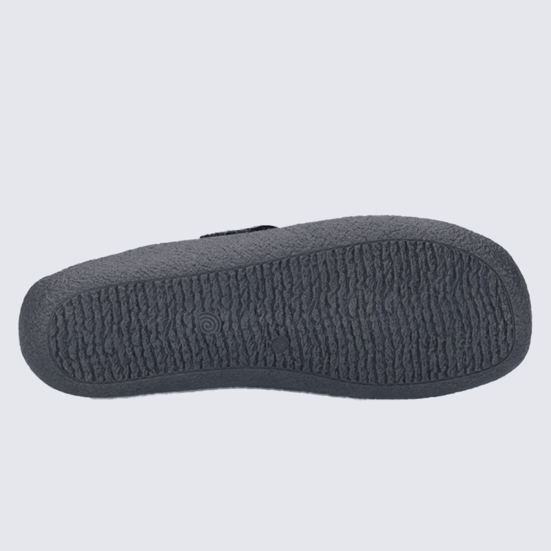 Mules Josef Seibel, mules chaude et chic homme en feutre anthracite