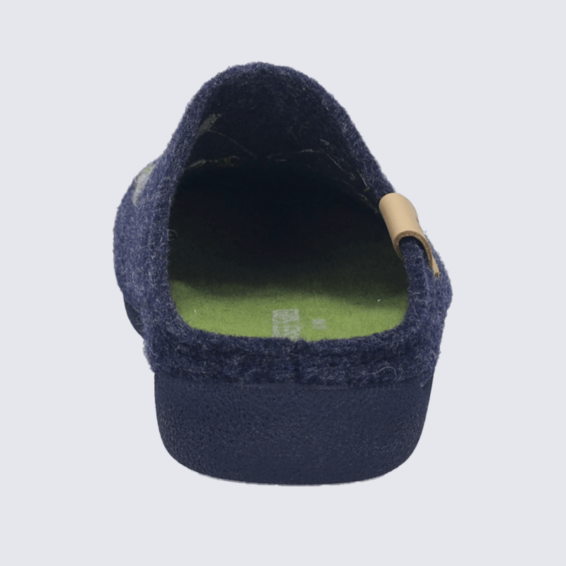 Mules Josef Seibel, mules femme a point en feutrine océan multi