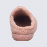 Mules Josef Seibel, mules femme en laine chaude en feutrine rose
