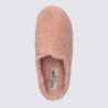 Mules Josef Seibel, mules femme en laine chaude en feutrine rose