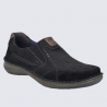 Mocassin Josef Seibel, mocassin homme chic et polyvalent en cuir noir-kombi