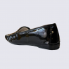 Pantoufle Erel en cuir Monica Vernis noir