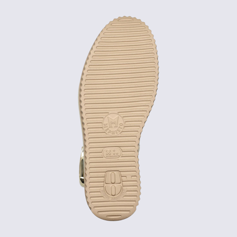 Bottines Mephisto, Bottines femme chic et moderne en cuir sable clair