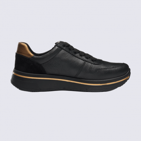 Sneaker Ara, sneaker moderne et polyvalente femme en cuir noir