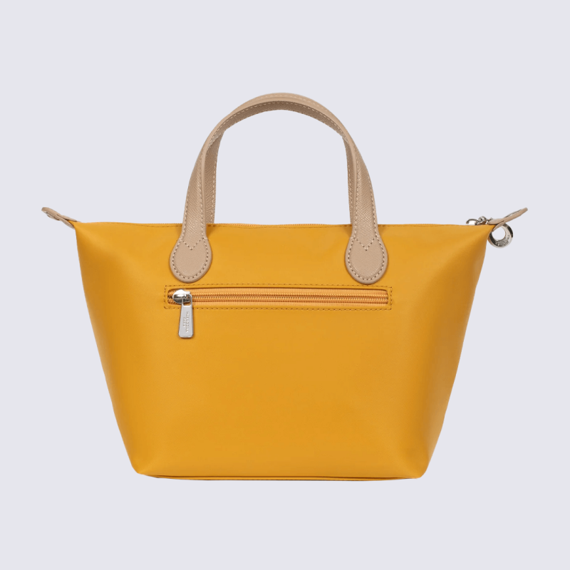 Sac Hexagona, sac femme et chic en toile enduite jaune